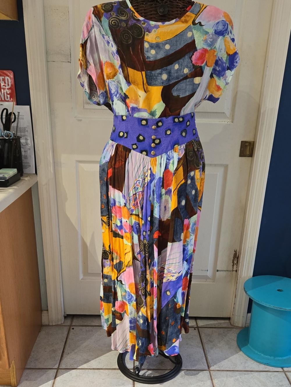 Carole Little Multi-Color Abstract Pattern 2 Pc. Skirt Set